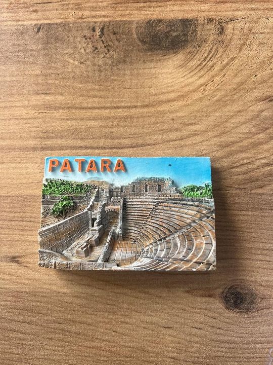 Diğer 57855210126722480184975 Antik Tiyatro Temalı Dekoratif Buzdolabı Magneti, El Yapımı 3D Kabartmalı Turistik Hediyelik Eşya