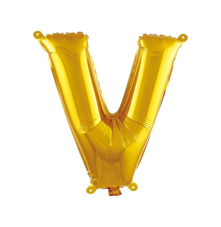 Diğer 57855210127376480184975 V Harfi 16 İnç Gold Renk Folyo Balon 36 Cm Altın 256