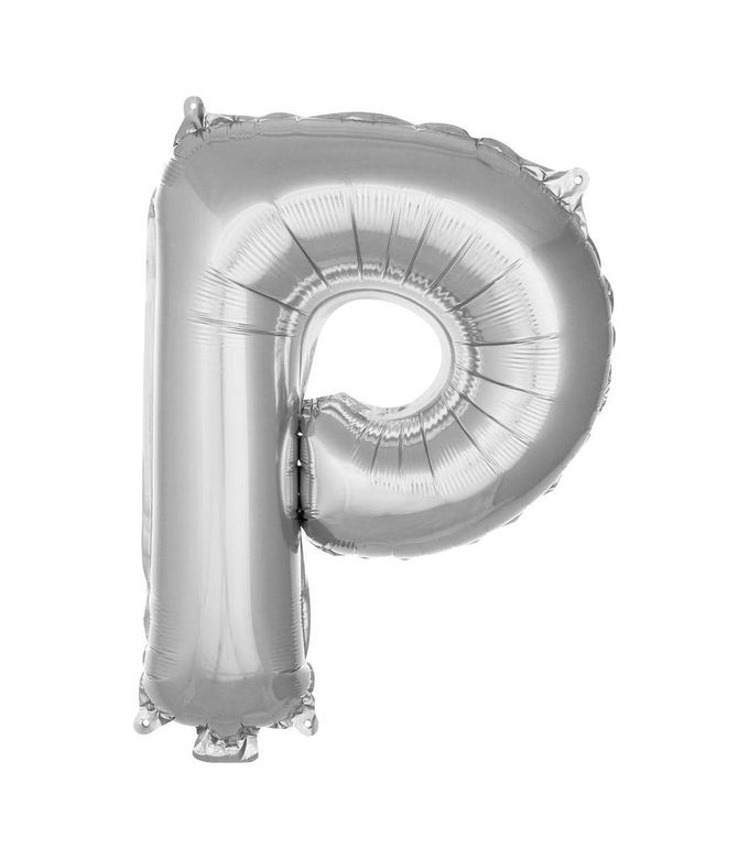 Diğer 57855210127381180184975 P Harfi 16 İnç Gümüş Renk Folyo Balon 36 Cm Gümüş 256