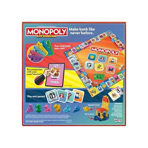 Diğer 57855210127991880184975 Monopoly App Bankacılık Masa Oyunu Uygulama Etkin Oyun Akıllı Cihazlara Bağlantılar 8+ Yaş 2 İla 6 Oyuncu 45 Dakika Çocuklar İçin Aile Oyunları Noel Çorap Doldurucular 50 X 22