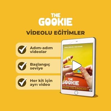 Diğer 57855210128510380184975 The Gookie Başlangıç Amigurumi Seti, Pedro Penguen Örgü Oyuncak, Tığ İşi El Yapımı Kit, Mavi Ve Beyaz İplikli, Video Eğitimli