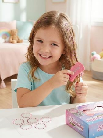 Diğer 57855210128536480184975 Shopexxtra Saç Taşı Yapıştırma Makinesi Ve 90 Adet Işıltılı Mücevher Seti - Kız Çocuk Saç Ve Moda Aksesuarı - Eğitici Ve Eğlenceli Tasarım Oyuncağı Bling Refill Set 0