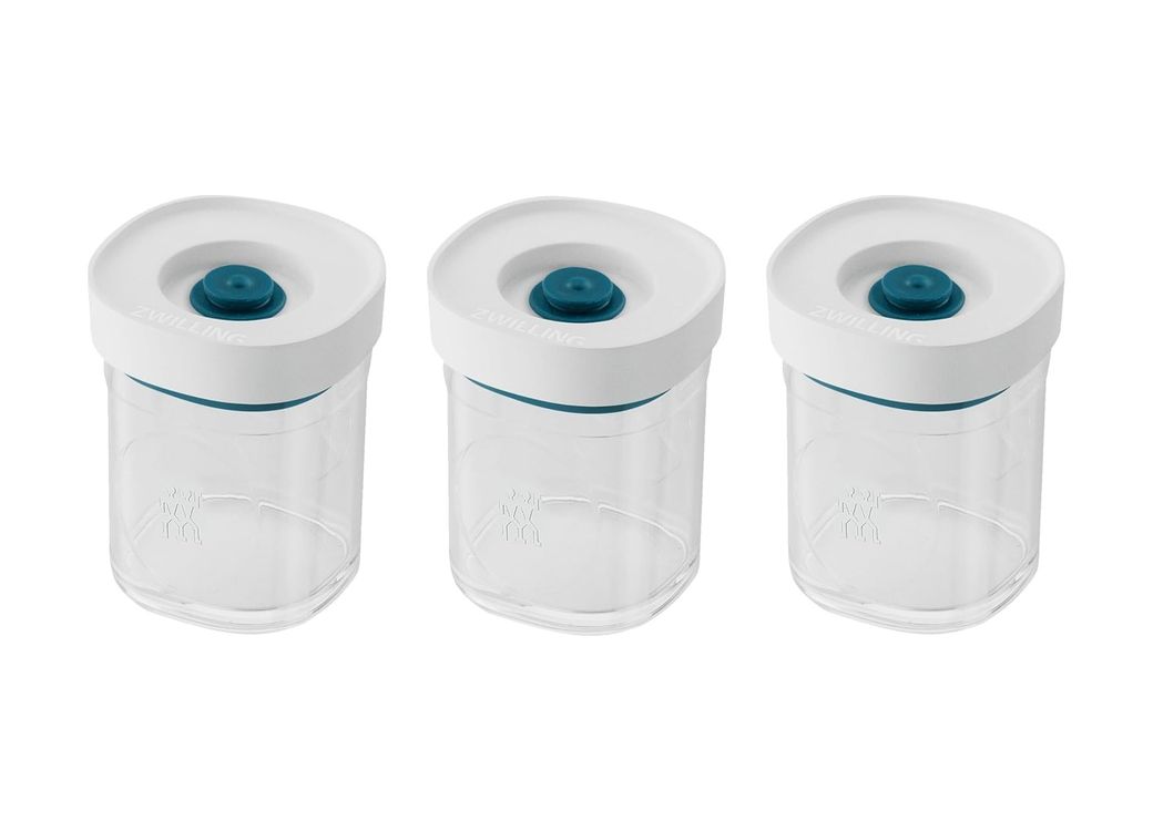 Diğer 57855210134414180184975 Fresh & Save Cube Vakumlu Saklama Kabı Set, Xs, 3 Parça, Şeffaf Akdeniz Mavisi Açık Ahşap