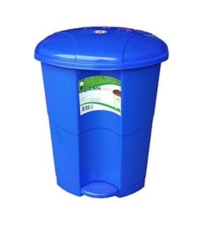 Diğer 57858324438988599283959 Pedallı Çöp Kovası 30 Lt Antrasit Gri 10L Siyah