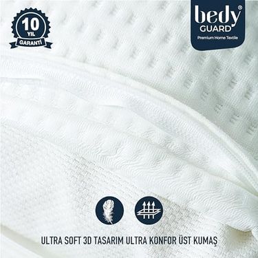 Diğer 57858324439006899283959 Ultra Soft Sıvı Geçirmez Yastık Koruyucu Alez 2 Adet Açık Gri 0 - 100 X 101 - 150