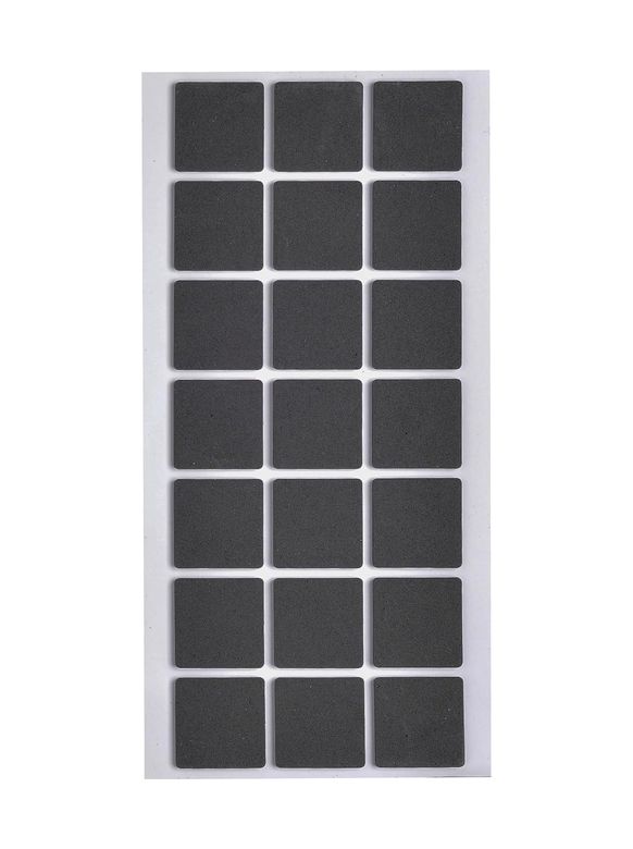 Diğer 57858324439104899283959 Siyah Keçe Kare 21 Adet 3 X 3 Cm 21 Adet Yapışkanlı, Masa, Koltuk Altı Siyah Keçe Abanoz - Beyaz