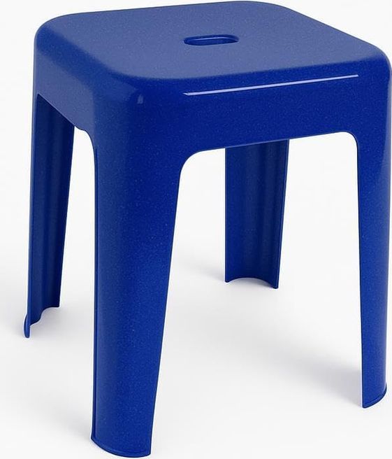 Diğer 57858324439176699283959 Tabure Sağlam Plastik Kırılmaya Dayanıklı Bahçe, Balkon,banyo Mavi Açık Ceviz