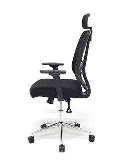 Diğer 57858324439284199283959 Zeon Büro Ofis Sistemleri // Krom Yönetici Koltuğu Ofis Çalışma Koltuğu Abanoz - Beyaz
