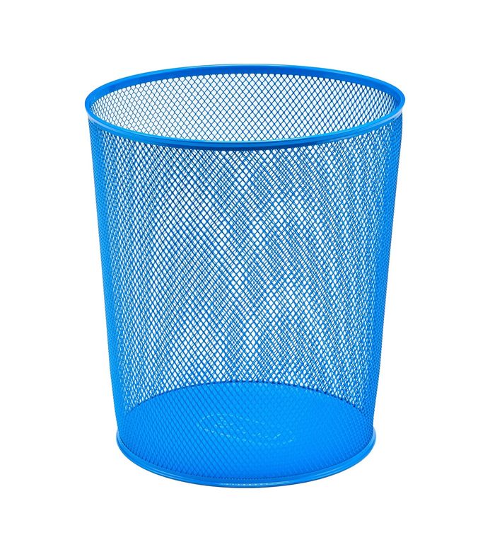 Diğer 57858324439644999283959 Mas Tam Delikli Çöp Kovası Bebe Mavi 10L Siyah