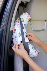 Diğer 57858324440166999283959 Seyahat Boyun Yastığı Ortopedik Araba Otobüs Uçak Yolculuk Yastığı Kuş Desen 30 X 10 Kurtçuk Yastık Kuş Açık Indigo
