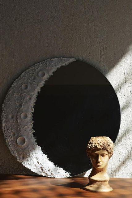 Diğer 57858324440335899283959 Ay Desenli Krater Ayna Açık
