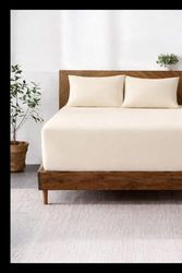 Diğer 57858324440380499283959 Lastikli & Hipoalerjenik Çarşaf%100 Pamuk Penye Kumaş Krem 140X200, Luxcarsaf Abanoz