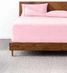 Diğer 57858324440571199283959 Lastikli & Hipoalerjenik Çarşaf%100 Pamuk Penye Kumaş Pembe 140X200, Luxcarsaf Abanoz