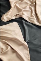Diğer 57858324440678299283959 X Tencel Lyocell 2'li Volanlı Yastık Kılıfı Bej Açık Altın