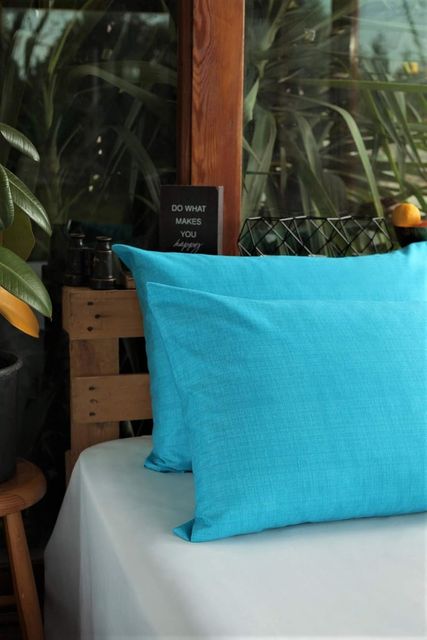 Diğer 57858324441017499283959 2'li Yastık Kılıfı 50X70 Cm Turkuaz At7528 Açık Gri
