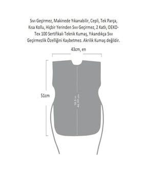 Diğer 57858324441280799283959 3-6 Yaş, Kısa Kollu Sıvı Geçirmez Önlük, Makinede Yıkanabilir, Boya, Oyun Ve Yemek Zamanı Açık Bej