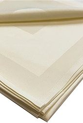 Diğer 57858324441435799283959 %100 Pamuk Bordürlü Lüx Masa Örtüsü 160X160 Cm Kare Acı Kahverengi 01 X 01