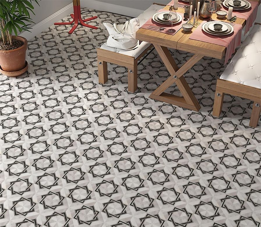 Diğer 57858324441566699283959 Yer Kaplama Zemin Kaplama Folyosu 65X130 Cm Mermer Kare