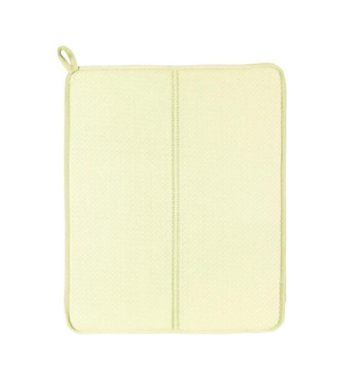 Diğer 57858324441576299283959 Bulaşık Kurutma Matı Tezgah Üstü Bulaşık Suyu Emici 44X33Cm Kurutucu Bulaşık Altlığı Krem, 17Cmx13Cm Açık Gri