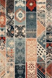 Diğer 57858324441797699283959 Saude Patchwork Şönil Kaymaz Doğal Pamuk Tabanlı Yıkanabilir Antibakteriyel Çevre Dostu Salon Halısı 120X180 1