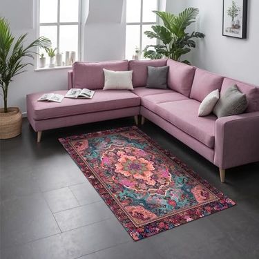 Diğer 57858324441798099283959 Empar Şönil Kaymaz Doğal Pamuk Tabanlı Yıkanabilir Antibakteriyel Çevre Dostu Salon Halısı 140X200 1