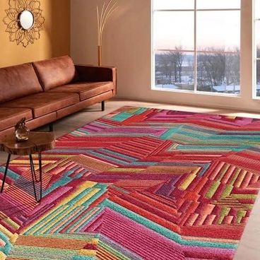 Diğer 57858324441814499283959 Dizayn Aubrees Desenli Kadife Pamuk Tabanlı Yıkanabilen Kaydırmaz Antibakteriyel Salon Halısı 80X200 1