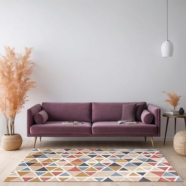Diğer 57858324441825599283959 Beyore Modern Şönil Kaymaz Doğal Pamuk Tabanlı Yıkanabilir Antibakteriyel Çevre Dostu Salon Halısı 140X200 1