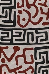 Diğer 57858324441850799283959 Dizayn Drew Desenli Kadife Pamuk Tabanlı Yıkanabilen Kaydırmaz Antibakteriyel Salon Halısı 80X150 1