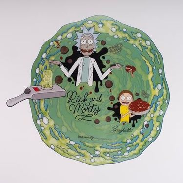 Diğer 57858324441975499283959 And Morty - Spaghetti Portal Lisanslı Amerikan Servis Acı Kahverengi