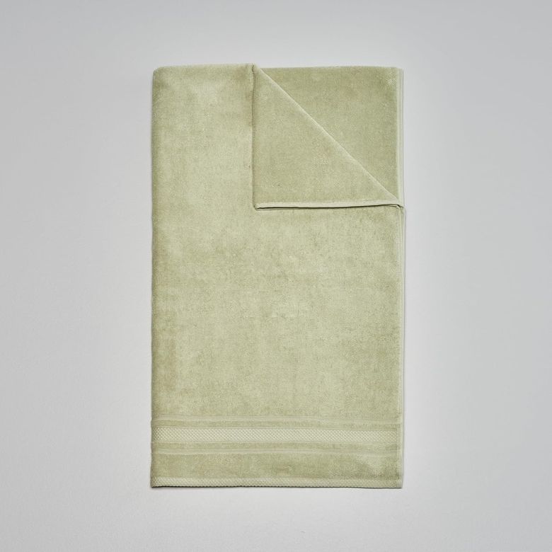 Diğer 57858324442036399283959 Soft Pamuk 85X150 Cm Banyo Havlusu Yeşil Açık Gri