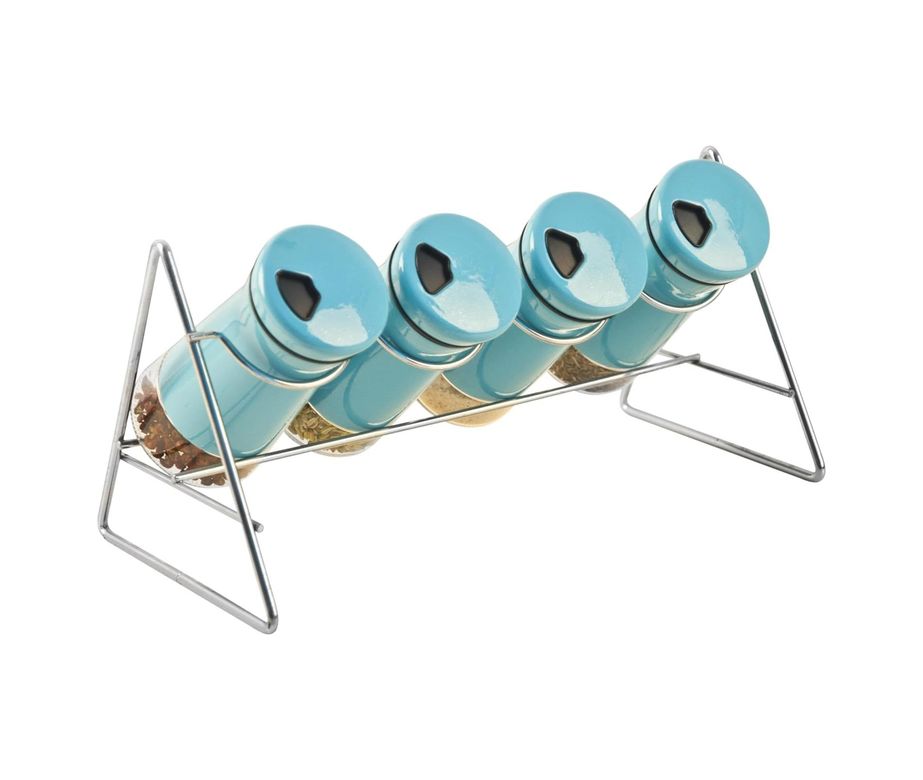 Diğer 57858324442322199283959 Setabıanca Stag-303 Kitchen Baharat Seti 4Lü Stand Mavi 1