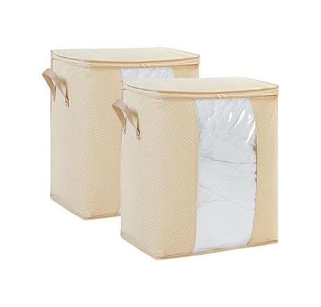 Diğer 57858324442458399283959 2'li Pvc Pencereli Bej Hurç Set 45 X 30 X 50 Cm Açık Gri