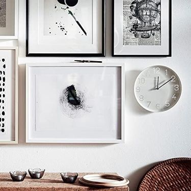 Diğer 57858324442801299283959 Tromma Duvar Saati, 25 Cm, Beyaz Açık