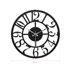 Diğer 57858324442820699283959 41 Cm Metal Malzeme Akar Saniye Sessiz Mekanizma Duvar Saati Açık
