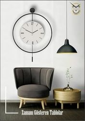 Diğer 57858324442844199283959 Metaquartz Aksesuar Büyük Boy Ledli Özel Blackfred - Quartz Mekanizma Ile Gelmektedir - Metal Duvar Saati Blackfred60Cm 50 X 75 Açık