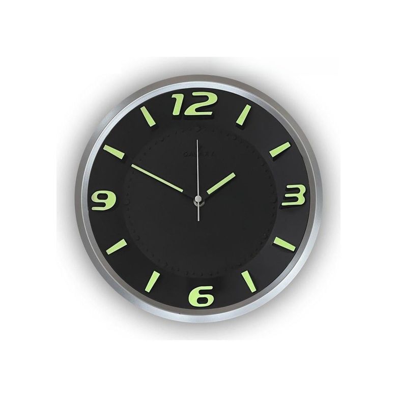 Diğer 57858324442845599283959 Galaxy Premium Serisi 25 Cm Klasik Duvar Saati Fosforlu Özellikli Gri-Siyah Renk Gri - Siyah Açık