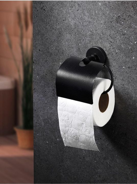 Diğer 57858324443289099283959 Yapışkanlı Siyah Geniş Kapaklı Tuvalet Kağıtlığı Wc Kağıtlık Tuvalet Kağıdı Askısı Acı Kahve