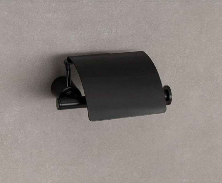 Diğer 57858324443349399283959 Kapaklı Tuvalet Kağıtlığı Siyah Renk 79X112X158 Mm Acı Kahve