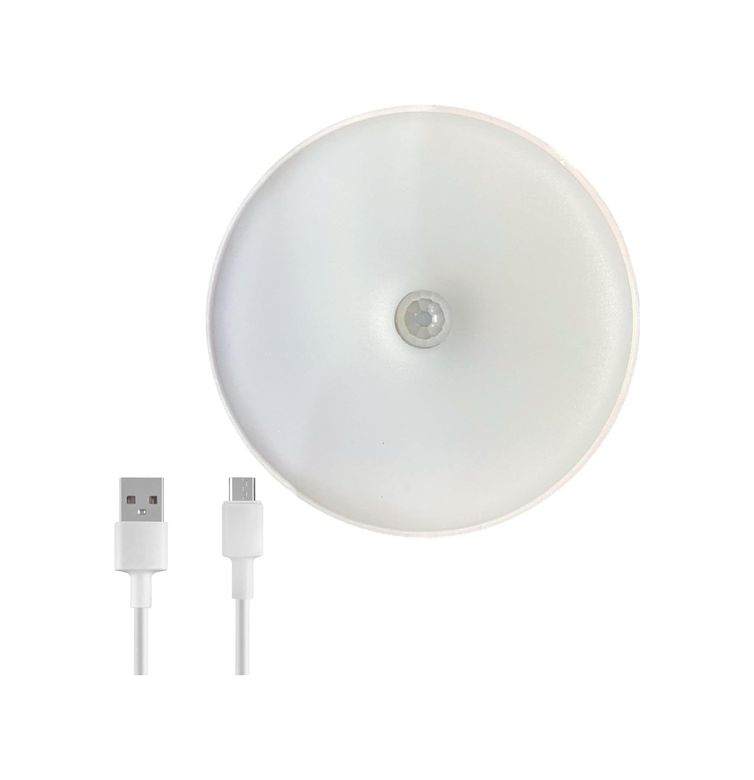 Diğer 57858324443439599283959 Hareket Sensörlü Led Gece Lambası Şarj Edilebilir Ve Taşınabilir 4000K Işık, Usb İle Dolap İçi, Merdiven, Gardrop Altı Kullanımına Uygun Beyaz Işık Spot Lamba 1 .