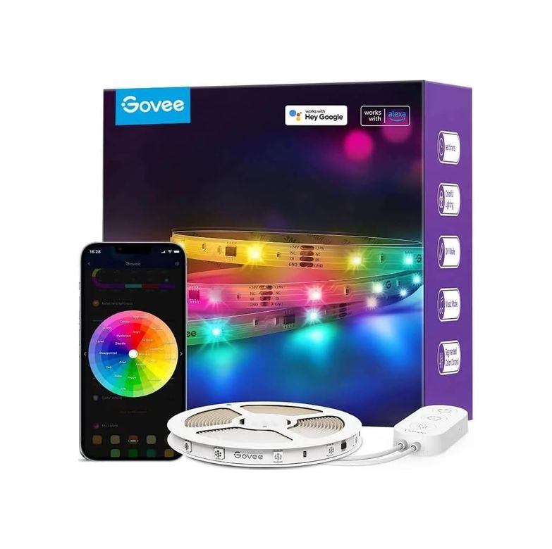Diğer 57858324443465899283959 Rgbıc Wifi+ Bt Led Şerit 10 M Açık Gri