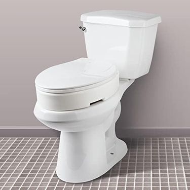 Diğer 57858324443490599283959 Carex Uzatılmış Menteşeli Klozet Kapağı Yükselticisi, Tuvalete 8 Cm Yükseklik Ekler, 136 Kg Ağırlık Kapasitesi, Yükseltilmiş Klozet Kapağı Açık Ahşap