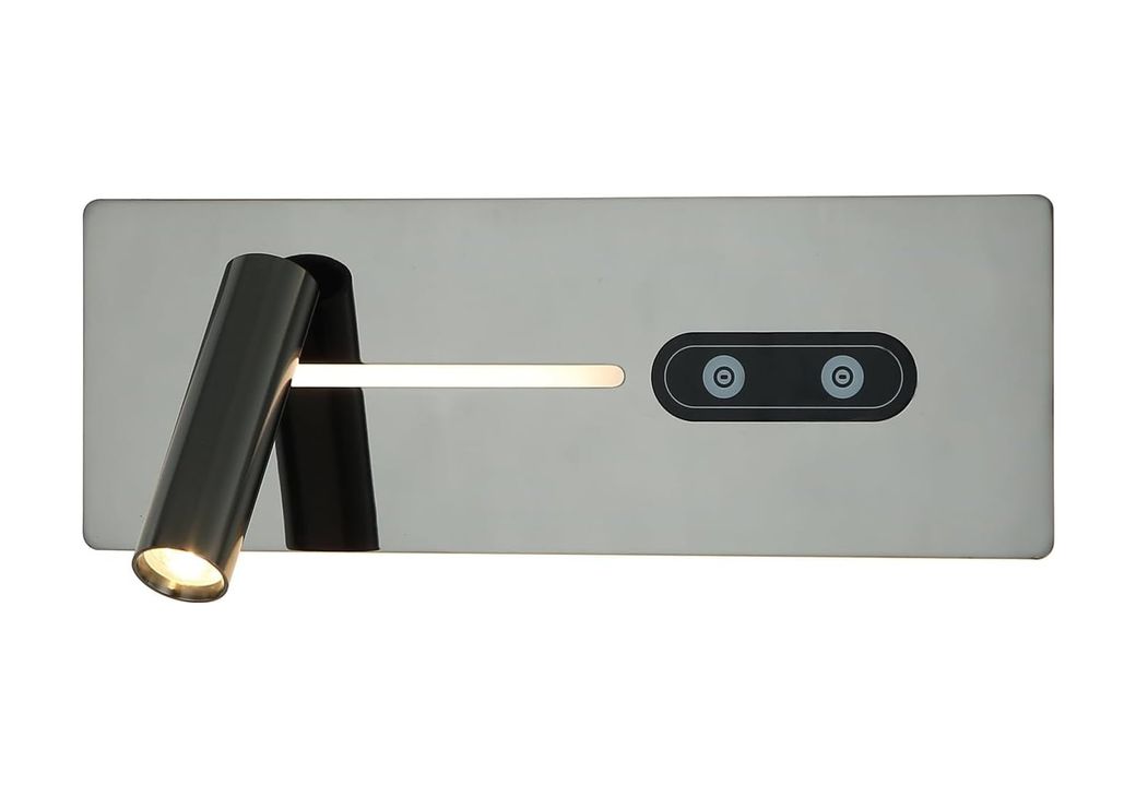 Diğer 57858324443509299283959 Landa 28'lik Ledli Satin Aplik 7.5W 3000K Açık Gri