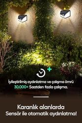 Diğer 57858324443562199283959 Harekete Sensörlü Solar Enerjili Işık Bahçe Işıklandırmak İçin Lamba Dış Mekan İçin Uygun Güneş Enerjili Aydınlatma Piknik Kamp Tatil İçin Bahçe, Havuz Kenarı Aydınlatması Bk-100B Cob Acı Kahve