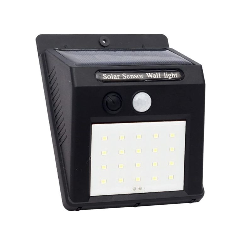 Diğer 57858324443575899283959 Sm-8006 Solar Sensörlü Duvar Tipi 20 Ledli Led Aplik Acı Kahve