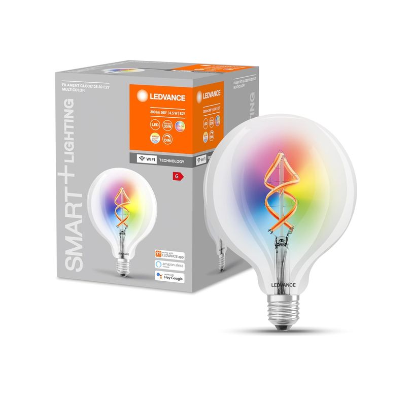 Diğer 57858324443583999283959 Wifi Teknolojili Akıllı Led Lamba, E27, Rgb Açık Gri