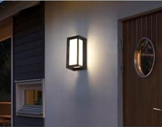 Diğer 57858324443664399283959 Bahçe Aydınlatması Led Işık 25Cm 12W Gün Işığı 3000K Zita Ultra Bahçe Duvar Aplik Su Geçirmez Acı Kahve