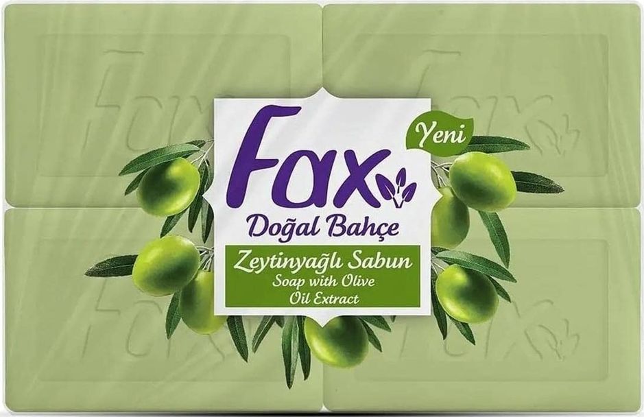 Diğer 57858324443900499283959 Fax Banyo Sabunu Zeytinyağlı 4 Lü 4X125 Gr 500 Gr Acı Badem