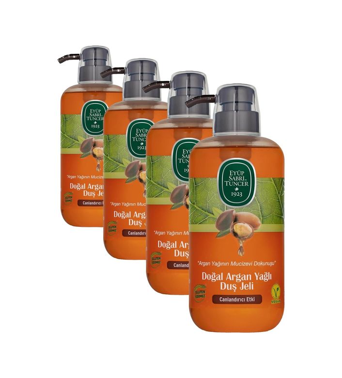 Diğer 57858324443947299283959 Doğal Argan Yağli Duş Jeli 600 Ml 4 Paketi Açık Bej