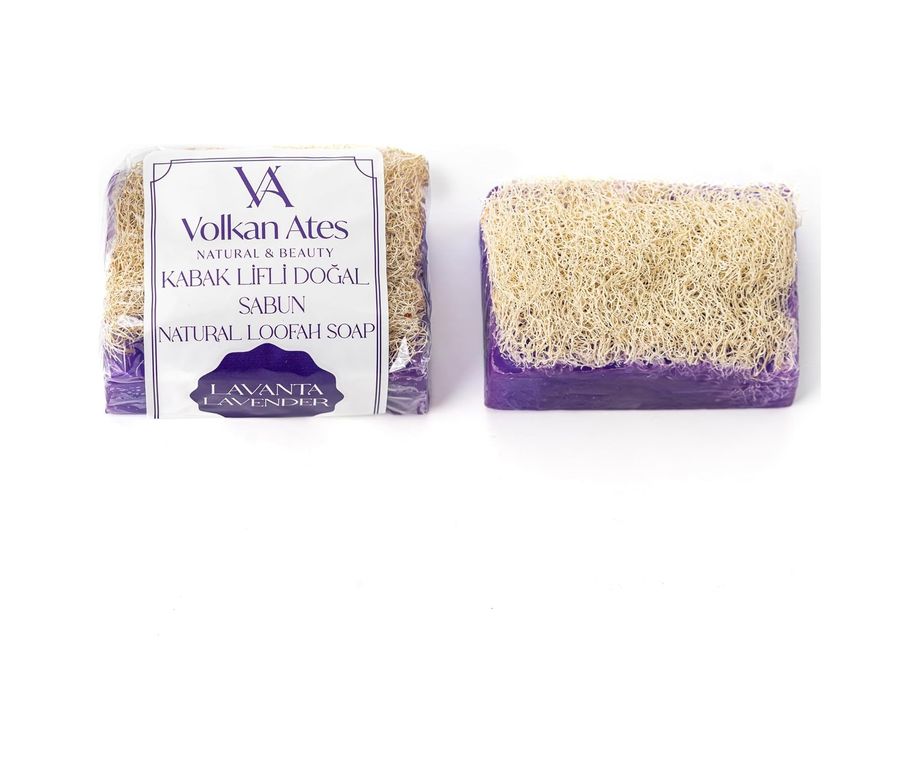 Diğer 57858324443974099283959 Natural & Beauty Lavanta Yağlı Kabak Lifli Doğal Sabun 130 Gr Acı Badem