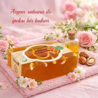 Diğer 57858324443998099283959 Doğal Argan Sabunu 140 Gr X 2 Adet - Tüm Cilt Tipleri İçin - Nemlendirici Ve Besleyici Etki Acı Badem